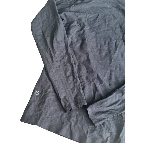 LULULEMON Mens Black Long Sleeve Baselayer Shirt Top Size Medium - Picture 2 of 6